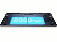 Exceptional 8000mAh (typ) power capacity