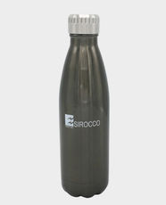 Sirocco Vacuum Flask Sport Bottle | 500ml Capacity | 18/8 Stainless Steel | Screw-On Spill Proof Cap | Keeps Hot 12 Hours and Keeps Cold 24 Hours | SR-5201 - Matte Black
