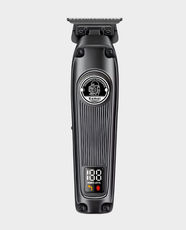 Kemei KM-1855 Professional Hair Trimmer | Stainless Steel Blades | 8W Power | 2000mAh Battery | 210 Min Runtime | 1.5/3/6mm Limit | Rechargeable - Black