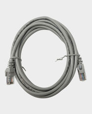 Onten CAT5e Ethernet LAN Cable | 3m Length | Male-To-Male RJ45 Connector | Up To 1000 Mbps Data Transfer Speed | Compatible With PC, Laptop, Router, Smart TV, Gaming Console & Network Devices | OTN-E5113 - Grey