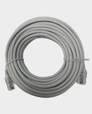 Onten CAT5e Ethernet LAN Cable | 10m Length | Male-To-Male RJ45 Connector | Up To 1000 Mbps Data Transfer Speed | Compatible With PC, Laptop, Router, Smart TV, Gaming Console & Network Devices | OTN-E511.10 - Grey