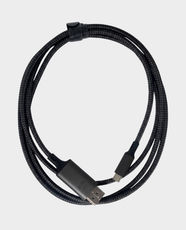 Epic Gamers USB 3.1 USB-C to DP Male Braided Cable | 1.8m Length | 8K 60Hz Supported | Durable Build | PC, Console, Mobile Universal Compatibility - Black