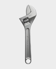 Sirocco Adjustable Wrench | 6 Inch (150mm) | Carbon Steel | Comfort Grip | 0-19mm Jaw Open | Ideal for Home, Workshop, Plumbing and Mechanical Uses | HWRA0881 - Chrome