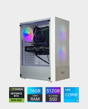 Buy Gaming PC i3-14100F RTX 5050 | 16GB | 512GB NVMe in Qatar