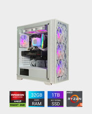 Pre-Built Gaming PC with AMD Ryzen 5 8400F AM5 | Sapphire Pulse Radeon RX 9060 XT 8GB | 32GB TeamGroup T-Force Delta RGB DDR5 6000MHz | ADATA XPG Gammix S70 1TB NVMe SSD | Deepcool Gamer Storm 700W 80+ Bronze PSU