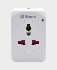 Sirocco 3-Way 13A Power Adapter | 3-Pin Plug with Universal Socket | Ideal for Travel, Home and Office Use | Safe and Durable Design | 57508 – White