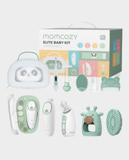 Momcozy Elite Baby Care Kit | 13-Piece All-In-One Newborn Grooming, Health and Cleansing Set | BPA-Free Silicone and Plastic | Gender-Neutral Design | Animals Theme