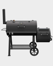 Charbroil Oklahoma Joe’s Highland Offset Smoker/Grill | Convenient Storage | Charcoal Fuel Type | Quick Cleanup | 24203001 - Black