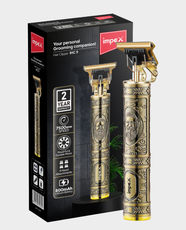 Impex IHC9 Hair Clipper for Men | 800mAh Lithium Battery | 80 Min Runtime | Type-C Charging | Durable Zinc Alloy Body - Gold