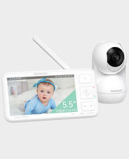 Momcozy BM014 Video Baby Monitor | 5.5-Inch HD Screen | 1640 ft Range | Up to 120 hours Battery Life | SmartSync Technology | 5800 mAh Battery | VOX Alerts | Infrared Night Vision