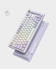 Onikuma MT707 Tri-Mode Mechanical Gaming Keyboard | 81 Keys | Wireless / 2.4G / USB-C Wired | Hot-Swappable | Gasket Mounted | RGB Backlight - Purple