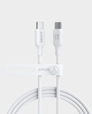Anker 544 USB-C to USB-C Fast Charging Cable | 140W | 6 ft Cable | Fast Charging | Bio-based Material | A80F2H21 - White