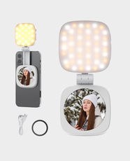 NEEWER NL48B Basics Magnetic Phone Selfie Light | MagSafe Mount | 850mAh Battery | 48 LED Ring Light | 3000K to 6500K Adjustable Color Temperature | 5 Brightness Levels - White