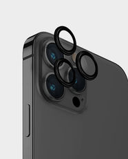 Uniq iPhone 15 Pro/15 Pro Max Optix Aluminium Camera Lens Protector (Midnight Black) in Qatar