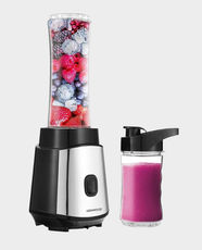 Kenwood Smoothie Blender | 350W Power | 970ml Capacity | Dual Travel Bottles (570ml / 400ml) | Pro Extractor Blades | Ice Crush Function | Tritan BPA-Free | BLM05.A0BK - Black/Silver