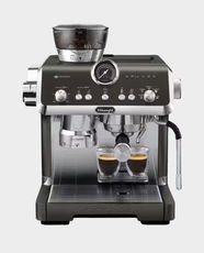 Delonghi La Specialista Opera Manual Coffee Machine | 1550W Power | 2L Water Tank | Button and Dial Controls | 19 Bar Pump Pressure | 15 Grinder Settings | Cold Brew and Espresso Cool | EC9555.BK - Black