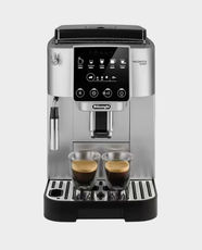 Delonghi Magnifica Start Coffee Machine | 1450W Power | 1.8L Water Tank | Touch Controls | 15 Bar Pump Pressure | Aroma and Customize Length Functions | Pre-Ground Coffee Support | ECAM220.31.SB - Silver & Black