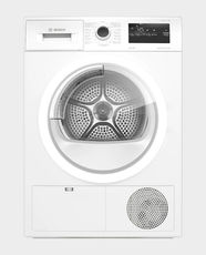 Bosch Series 4 Condenser Tumble Dryer | 8Kg Capacity | Wool, Mix, Sportswear, Down Wear Programs | LED Display, DUO-Tronic, Anti-Crease, Wool Drying Basket, Child Lock, Buzzer, Anti Vibration Design | WTN86201GC - White