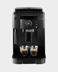 Delonghi Magnifica S Fully Automatic Bean to Cup Coffee Machine | 1450W Power | 1.8L Water Tank Capacity | Button and Dial Controls | Aroma & Hot Water Functions | Pre-Ground Coffee Support | ECAM12.121.BS11 - Black