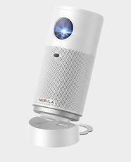 Anker Nebula Capsule Air Smart Mini Projector with 720P | 150 ANSI Lumens | Auto Focus and Auto Keystone | 2GB+16GB Memory | 5W Speaker | Built-In 10000 mAh Battery | D4112221 - White