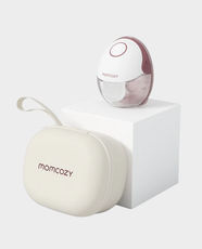 Momcozy M6 Mobile Style Hands-Free Slim Single Breast Pump | 9 Adjustable Suction Levels | Up to -300 mmHg Vacuum Strength | After 30 Mins Auto Shut-Off - Cozy Red