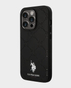 U.S. Polo iphone 15 Pro Max Pu Leather Hs Pattern Case (Black)
