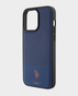 U.S. Polo iphone 15 Pro Pu Leather Mesh Pattern Dh Case (Navy)