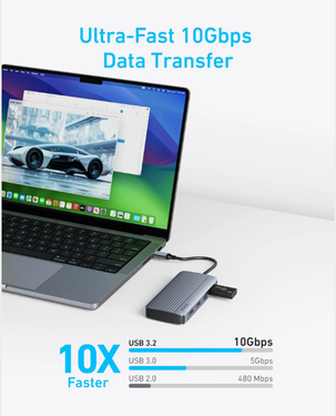 Computer Lane Monitor Usb Adapter Buy Anker USB-C Hub 7-In-1 Dual Display Hub Adapter Price in Qatar ...