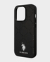 U.S. Polo iphone 15 Pro Max Pu Leather Hs Pattern Case (Black)
