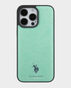 U.S. Polo iPhone 15 Pro Max PU Leather HS Pattern Case (Green) in Qatar
