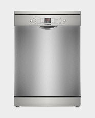 Bosch Series 2 Free-Standing 60cm Dishwasher | 12 Place Settings | 6 Programs | Rackmatic 3-Stage Height-Adjustable Top Basket | Glass 40°C Protection | SMS26AI00M - Silver