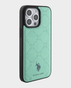 U.S. Polo iphone 15 Pro Max Pu Leather Hs Pattern Case  (Green)