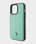 U.S. Polo iphone 15 Pro Max Pu Leather Hs Pattern Case  (Green)