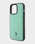 U.S. Polo iphone 15 Pro Max Pu Leather Hs Pattern Case  (Green)