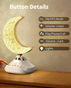 [VP[WK]]Equantu Desk Lamp Quran Speaker SQ-830 | 10W | IPX4 | Bluetooth 5.3 | AUX | USB - Black