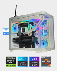 Pre-Built Gaming PC with AMD Ryzen 7 9800X3D | MSI GeForce RTX 5070 Ti 16GB | 64GB DDR5 6000MHz RGB | Kingston NV3 2TB NVMe SSD | DeepCool 1000W ATX 3.1 Modular PSU
