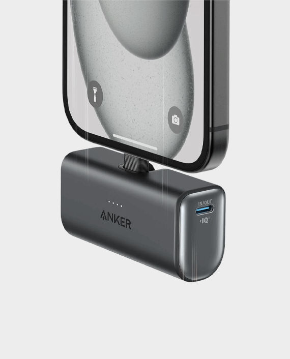 Buy Anker Nano Powerbank 5000mAh 22.5W with Built in USB-C Connector in  Qatar 