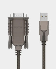 UNITEK USB 2.0 to Serial RS232 Cable | 1.5m | Up to 3 Mbps Data Transfer Speed | Y-108 - Transparent
