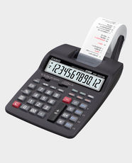 CASIO Printing Calculator | 12 Digit Extra-Large Display | 2 Color Line Printing | Tax Calculation & Currency Exchange | Cost/Sell/Margin with Mark-Up & Mark-Down Functions | HR-100TM - Black