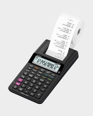 CASIO Printing Calculator | 12-Digit Large LCD Display | 2.0 Line per Second Printing | 150-Step Check & Correct | Currency Exchange & Profit Margin Calculations | HR-8RC-BK-DC - Black