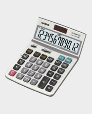 CASIO Desktop Calculator | 12 Digit Extra-Large LCD Display | Solar and Battery Powered | GT & Independent Memory | Cost / Sell / Margin & Tax Calculations | DW-120MS-W-DP