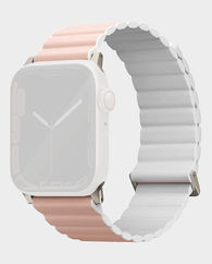 Uniq Revix Premium Edition Reversible Magnetic Strap For Apple Watch (49/45/44/42 mm Blush Pink/White) in Qatar