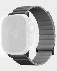 Uniq Revix Premium Edition Reversible Magnetic Strap For Apple Watch (49/45/44/42 mm Charcoal/Ash Grey) in Qatar