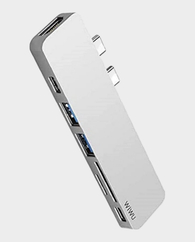 WIWU T08 USB Type-C 7 IN 1 Hub Aluminum Case for Mac in Qatar