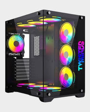 Twisted Minds Bullet-07 ATX Gaming Case | 4x ARGB Fans | 360mm AIO Support | Black in Qatar
