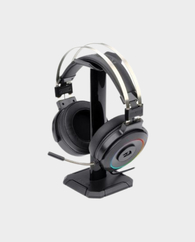 Redragon Lamia 2 USB RGB Gaming Headset with Stand | Virtual 7.1 Surround Sound | 3D Sound Effect | Sound Controller & Mute Button | 40mm Driver | 32 Ohms Impedance | 20 Hz Frequency | H320RGB-1 - Black