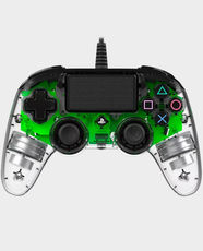 Nacon Wired Illuminated Compact Controller for PS4/PC (Green) in Qatar