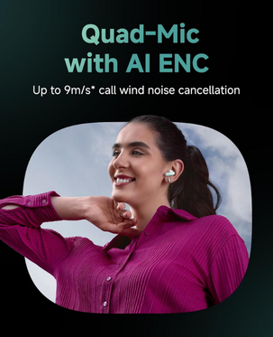 Xiaomi Redmi Buds 6 | Bluetooth 5.4 | Up to 49dB Active Noise Cancellation | 12.4mm Ultra-Large Titanium-Coated Diaphragm | Up to 42 Hours Battery Life | BHR9245GL - Coral Green