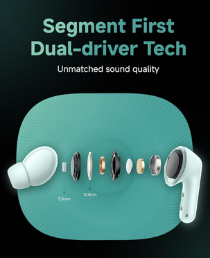 Xiaomi Redmi Buds 6 | Bluetooth 5.4 | Up to 49dB Active Noise Cancellation | 12.4mm Ultra-Large Titanium-Coated Diaphragm | Up to 42 Hours Battery Life | BHR9250GL - Cloud White