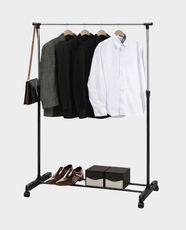 Sirocco Garment Rack | Adjustable Stainless Steel Clothing Stand with Casters | Adjustable Height | MPG209600